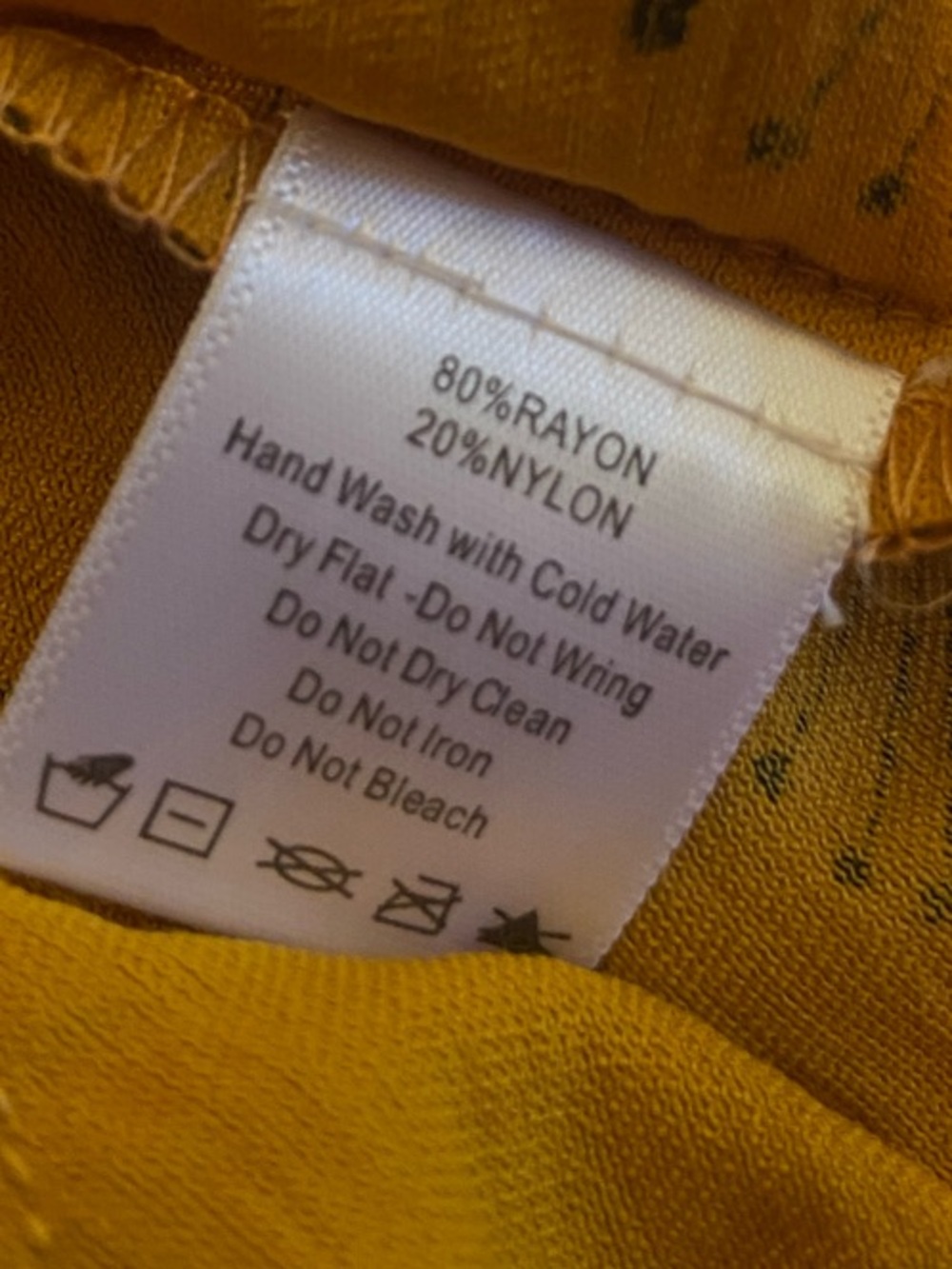 Women's Mustard Floral Button-Down with side pockets - Picture 3 of 11
